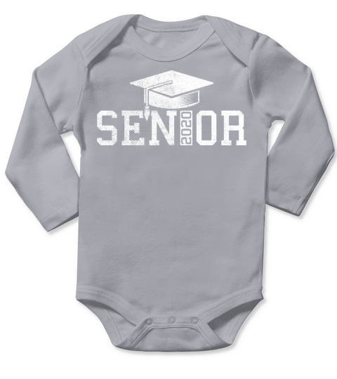 Senior 2020 Graduation Funny Graduate Hat Tassel Long Sleeve Baby One-Piece