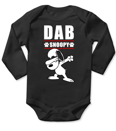 Snoopy Dab Long Sleeve Baby One-Piece