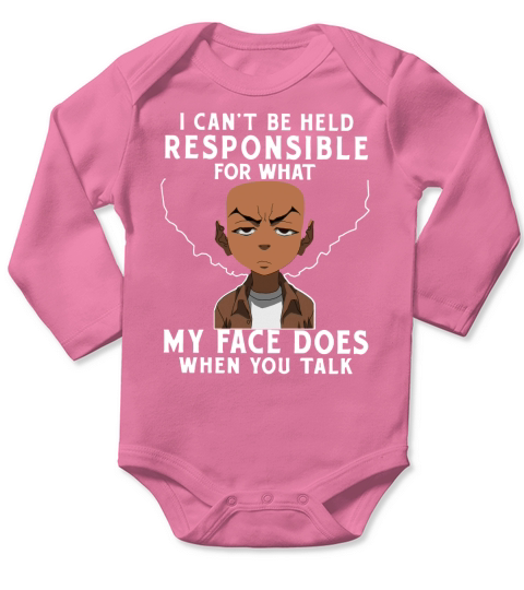 The Boondocks Shirts  My Face Long Sleeve Baby One-Piece