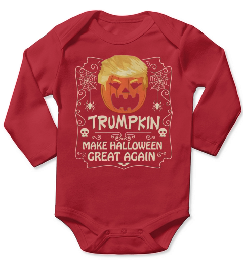 Trumpkin Make Halloween Great Again TShirt Long Sleeve Baby One-Piece