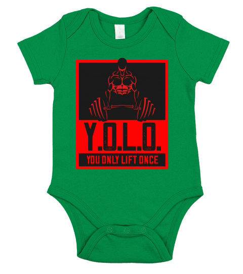 Fitness - you only lift once Short Sleeve Baby One-Piece