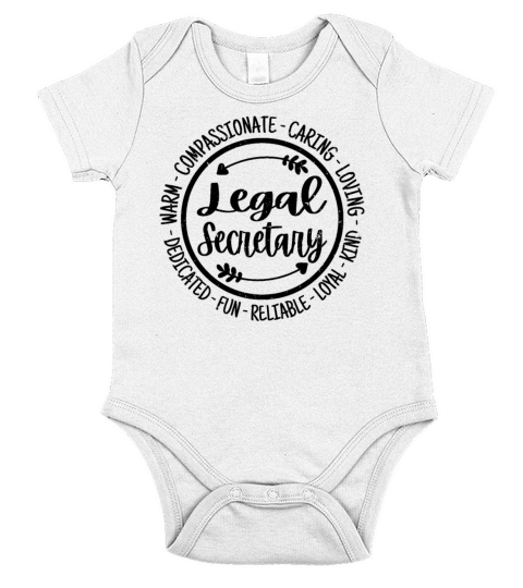 Legal Secretary Vintage Gift Short Sleeve Baby One-Piece