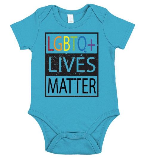 LGBTQ Lives Matter LGBT Gay Pride LGBT Short Sleeve Baby One-Piece