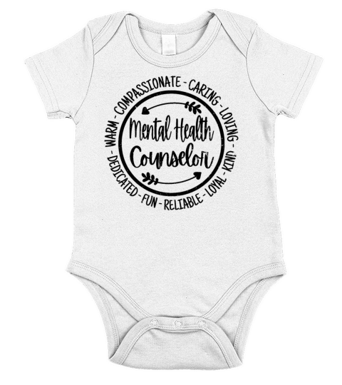 Mental Health Counselor Vintage Gift Short Sleeve Baby One-Piece