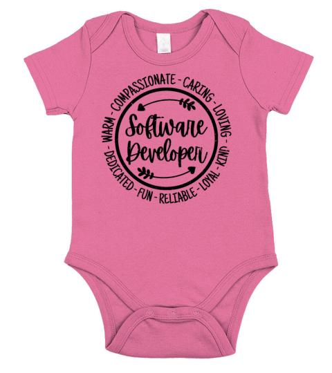 Software Developer Vintage Gift Short Sleeve Baby One-Piece