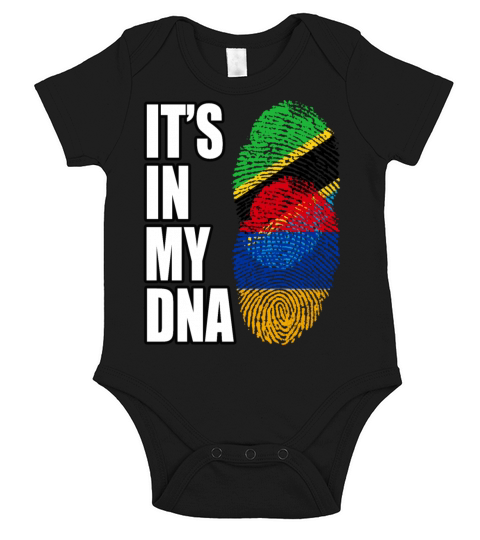 Tanzanian And Armenian Vintage Heritage DNA Flag Short Sleeve Baby One-Piece