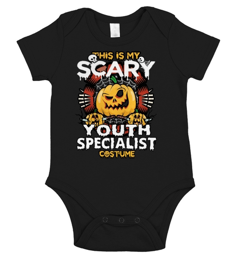 YOUTH SPECIALIST Scary Halloween Short Sleeve Baby One-Piece