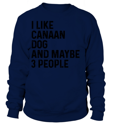 I Like Canaan Dog And Maybe 3 People Dog Lover Sweatshirt Unisex