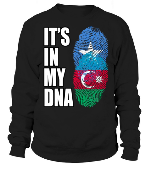 Somali And Azerbaijani Vintage Heritage DNA Flag Sweatshirt Unisex