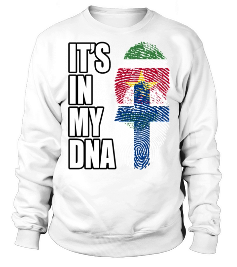 Surinamese And Finland Vintage Heritage DNA Flag Sweatshirt Unisex