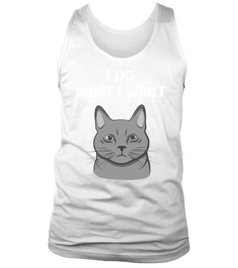 Evil Cat Sassy Kitten Funny Quote Gift Idea Tank Top Unisex