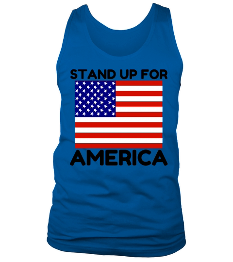 Stand Up For America Flag Tank Top Unisex