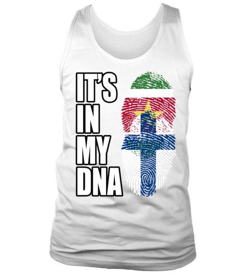 Surinamese And Finland Vintage Heritage DNA Flag Tank Top Unisex