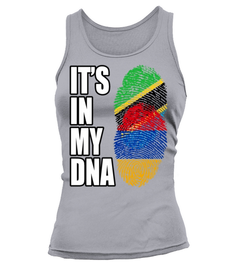 Tanzanian And Armenian Vintage Heritage DNA Flag Tank top Woman