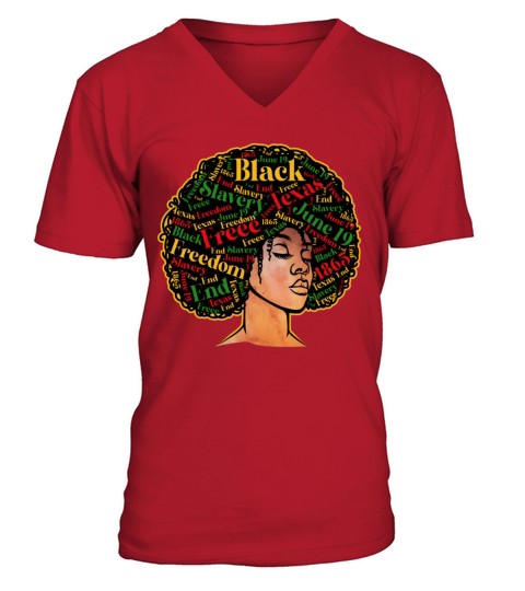 Juneteenth Melanin Black Pride - African American V-Neck T-shirt
