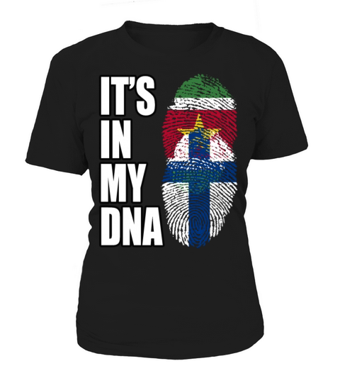 Surinamese And Finland Vintage Heritage DNA Flag Women's T-Shirt