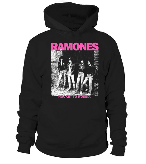 RAMONES ROCKET TO RUSSIA NEW BLACK Hoodie Unisex