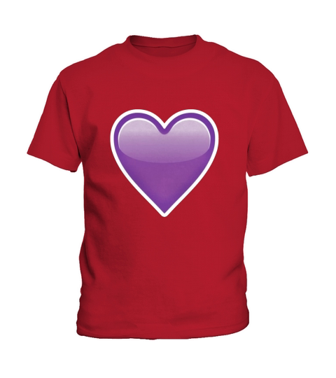 PURPLE HEART Emoji shirt Kids T-Shirt