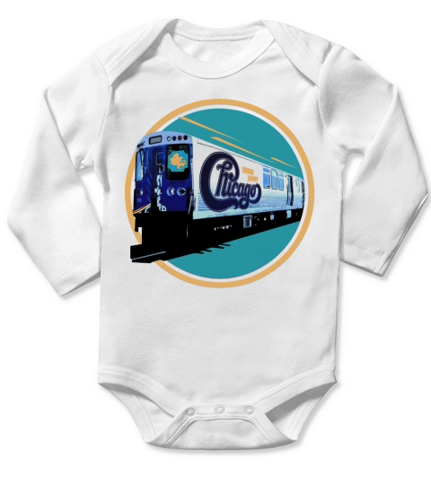 Chicago Band Tshirt Long Sleeve Baby One-Piece