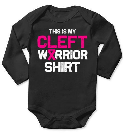 Cleft Palate Lip Dose Strong Awareness design Long Sleeve Baby One-Piece