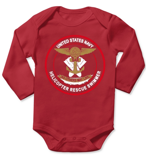 Helicopter Search and Rescue Swimmer - So Others May Live T-Shirt Long Sleeve Baby One-Piece
