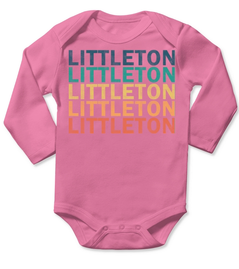 Littleton Name T Shirt - Littleton Vintage Retro N Long Sleeve Baby One-Piece
