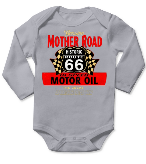Mother Road Route 66 Long Sleeve Baby One-Piece