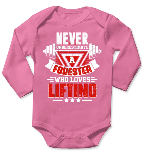 Never Underestimate Forester Gym Workout Fitness W Long Sleeve Baby One-Piece