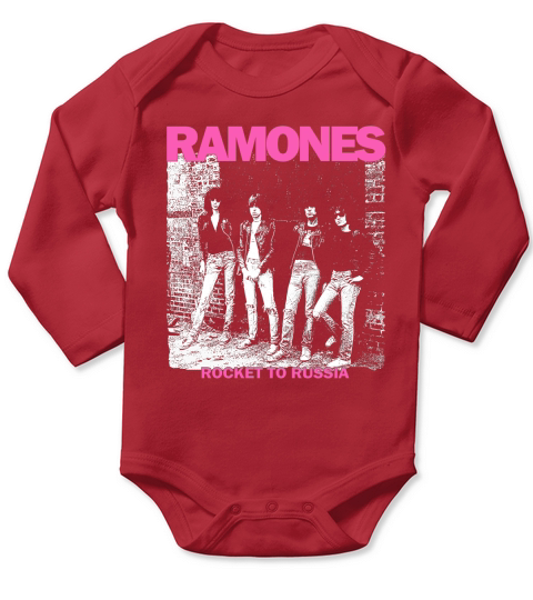 RAMONES ROCKET TO RUSSIA NEW BLACK Long Sleeve Baby One-Piece