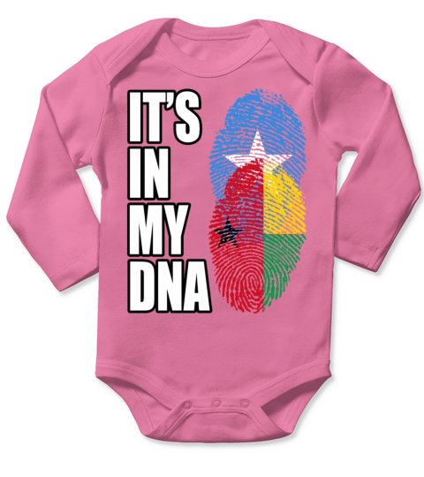 Somali And Bissau Guinean Vintage Heritage DNA Fla Long Sleeve Baby One-Piece