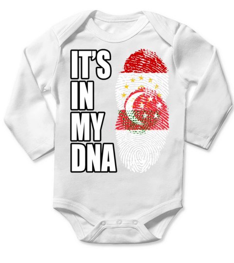 Tajikistani And Singaporean Leonean Vintage Herita Long Sleeve Baby One-Piece