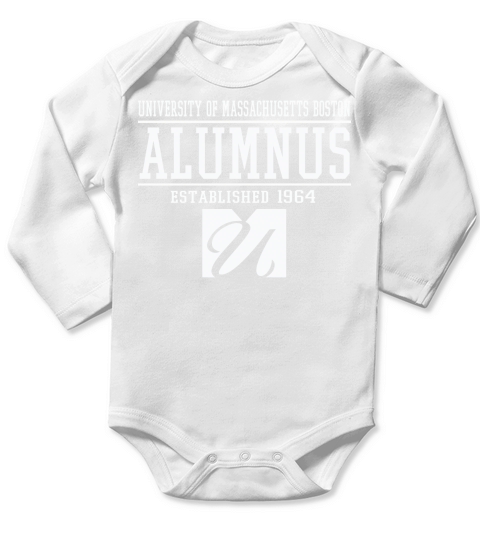 Umass Boston Alumnus Long Sleeve Baby One-Piece