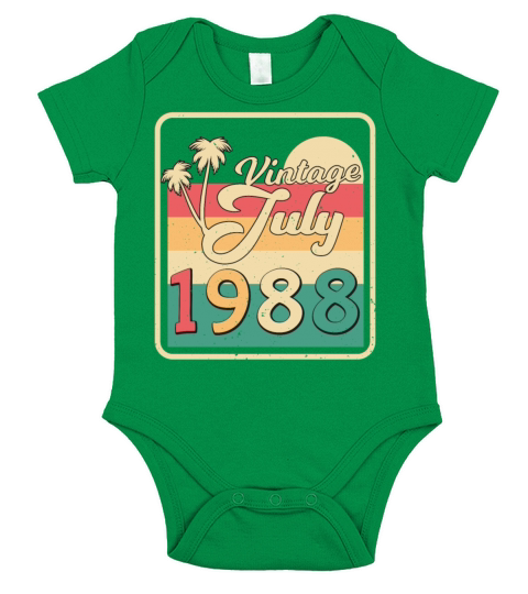 1988 July Everything Original Short Sleeve Baby One-Piece