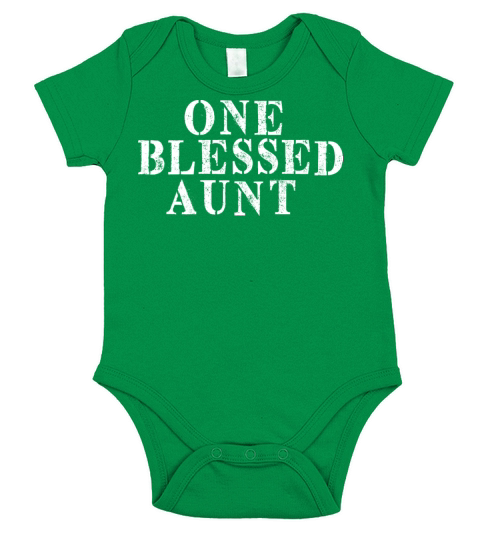 Best Friend Funny - One Blessed Aunt Short Sleeve Baby One-Piece