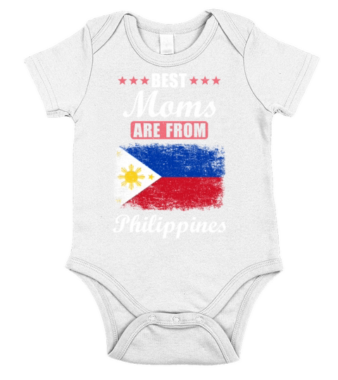 Best Moms are from Philippines Short Sleeve Baby One-Piece