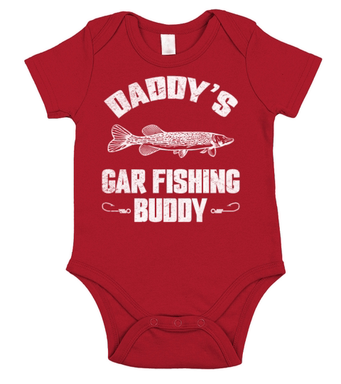 Daddys Gar Fishing Buddy Garfish Fishing I Kids Short Sleeve Baby One-Piece