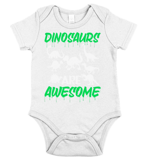 Dinosaurs are awesome(4) Short Sleeve Baby One-Piece