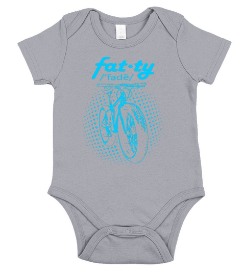 Fat-ty Fade Cycling Funny Mountain Biking Short Sleeve Baby One-Piece