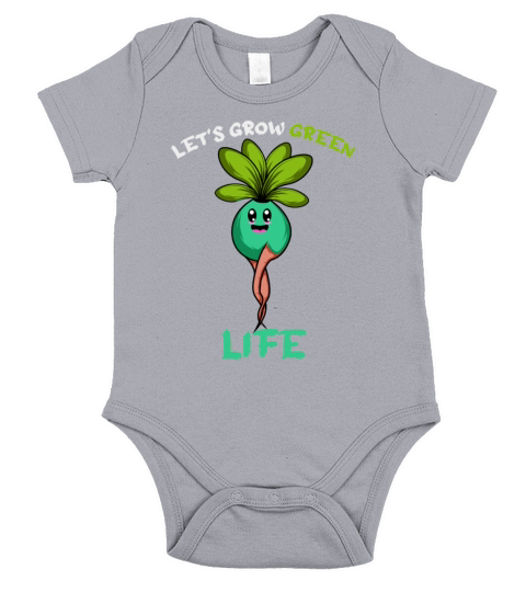 Green Life Farmer or Gardener Gift Short Sleeve Baby One-Piece