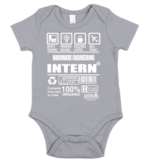 HARDWARE ENGINEERING INTERN TSHIRT HOODIE Short Sleeve Baby One-Piece
