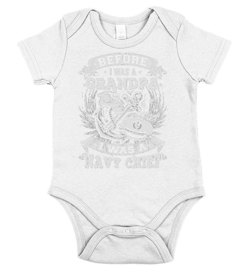 navy-chief before i was a grandpa Short Sleeve Baby One-Piece