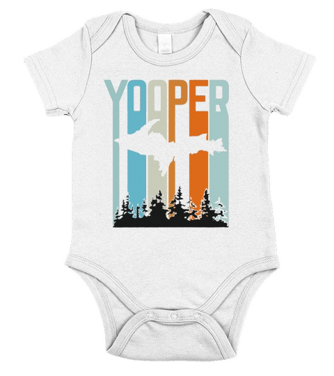 Retro Yooper Upper Peninsula Shirt Short Sleeve Baby One-Piece