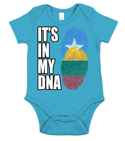 Somali And Lithuanian Vintage Heritage DNA Flag Short Sleeve Baby One-Piece