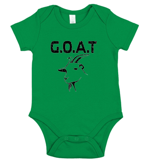 Vintage Greatest Of All Time GOAT T-Shirt Short Sleeve Baby One-Piece