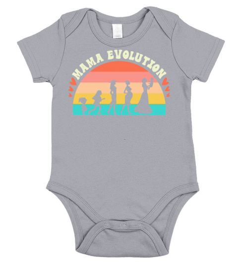 Vintage Mama Evolution Mom Short Sleeve Baby One-Piece