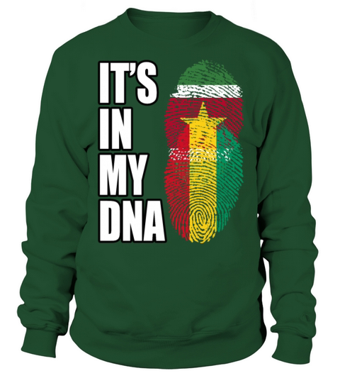 Surinamese And Guinean Vintage Heritage DNA Flag Sweatshirt Unisex