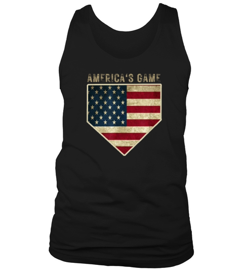 Baseball Americas Game Home Plate Tank Top Unisex