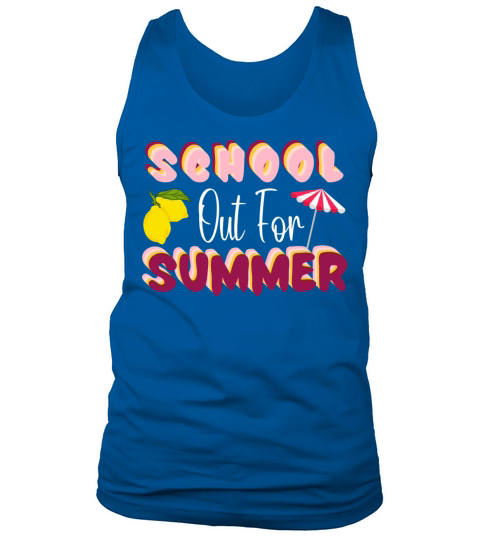 Retro Last Day Of School Schools Out for Summer Tank Top Unisex