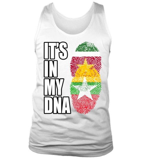 Surinamese And Burmese Vintage Heritage DNA Flag Tank Top Unisex