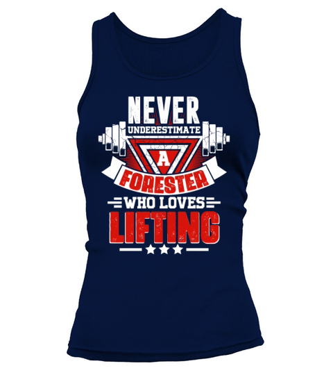 Never Underestimate Forester Gym Workout Fitness W Tank top Woman